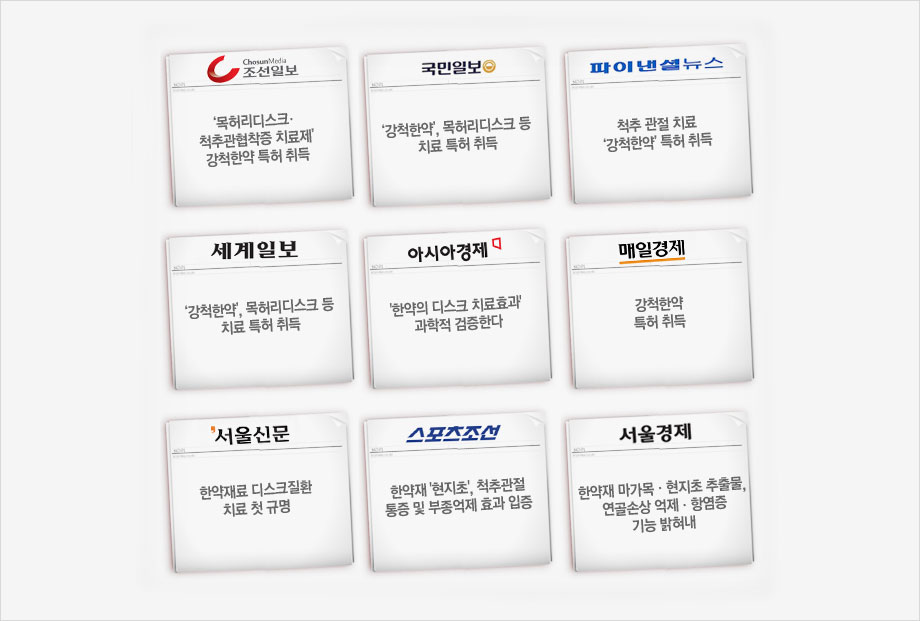 모커리한방병원 조선일보 등 국내 20여 언론사 관련 내용 보도 이미지